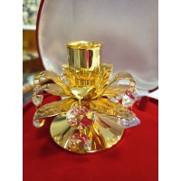 Grezns svečturis ar Swarovski kristāliem